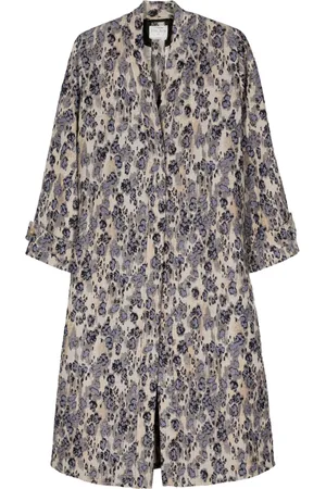 FORTE FORTE Manteau long à motif en jacquard