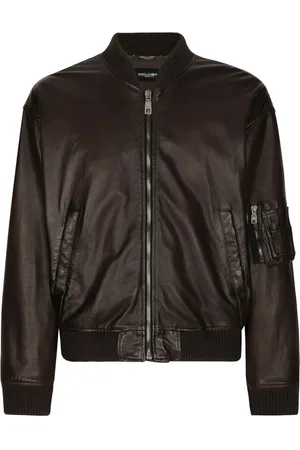 Dolce & Gabbana Veste bomber en peau d