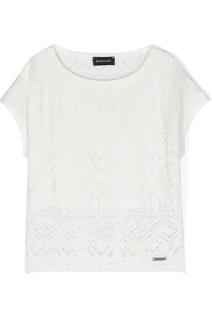 MONNALISA T-shirt à découpes au laser