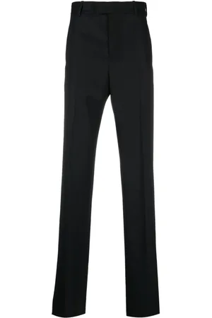 Alexander McQueen Pantalon en laine à coupe droite