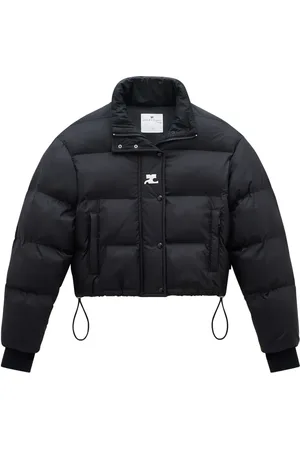 Courrèges Doudoune à logo imprimé