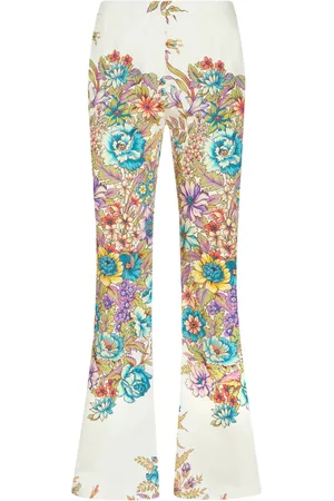 Etro Pantalon évasé à fleurs