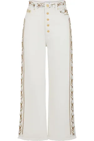 Paco rabanne Jean court à patch brodé