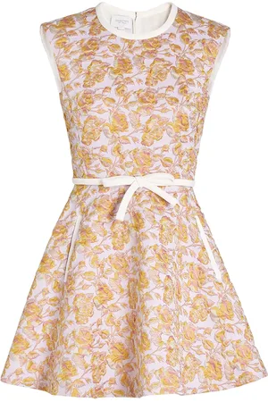Giambattista Valli Robe courte à fleurs en jacquard