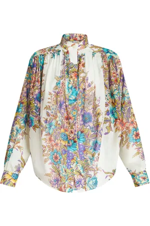 Etro Blouse en coton à fleurs