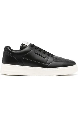 Emporio Armani Baskets à logo embossé