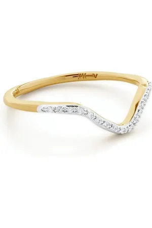 Monica Vinader Bague Riva ornée de diamants