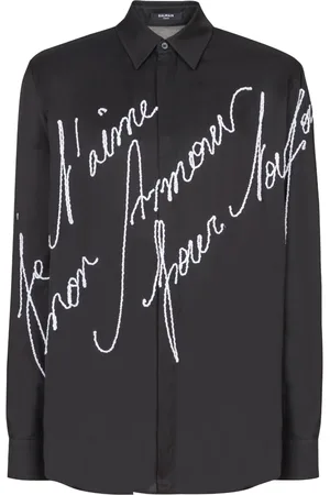 Balmain Chemise à broderies