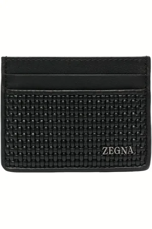 Ermenegildo Zegna Porte-cartes texturé à logo embossé