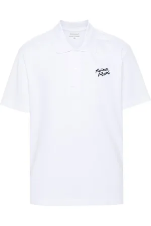 Maison Kitsuné Polo Handwriting en coton