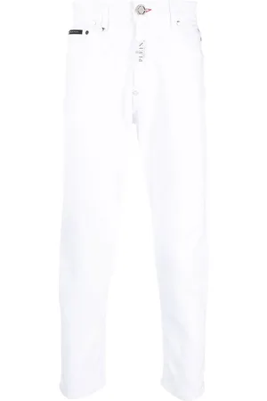 Philipp Plein Jean droit à taille mi-haute