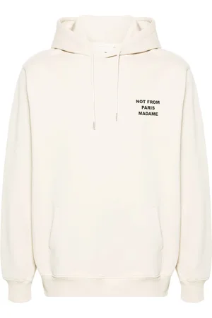 Drôle de Monsieur Hoodie en coton à logo imprimé