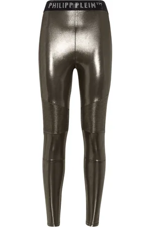 Philipp Plein Legging à taille logo