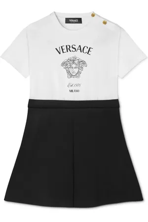 VERSACE Robe bicolore Medusa Head