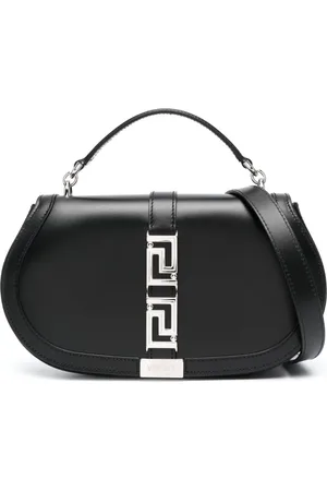 VERSACE Sac porté épaule Greca Goddess en cuir