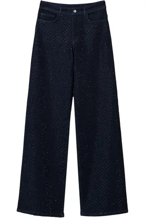 Twin-Set Jean ample à strass