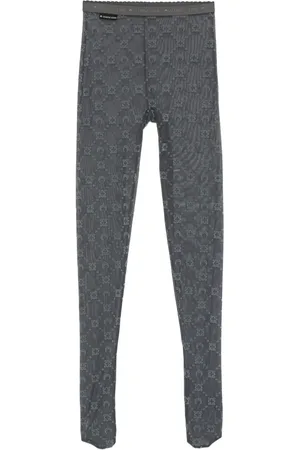 Marine Serre Collants à motif monogrammé
