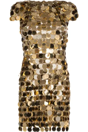 Paco rabanne Robe courte brodée de sequins