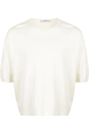 LEMAIRE T-shirt en coton à épaules tombantes