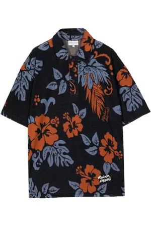 Maison Kitsuné Polo à fleurs