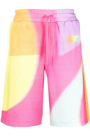 Moschino Short de sport à imprimé arc-en-ciel