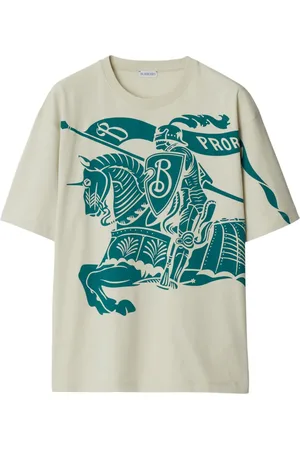 Burberry T-shirt en coton à imprimé EKD