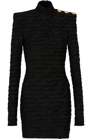 Balmain Robe courte à motif monogrammé