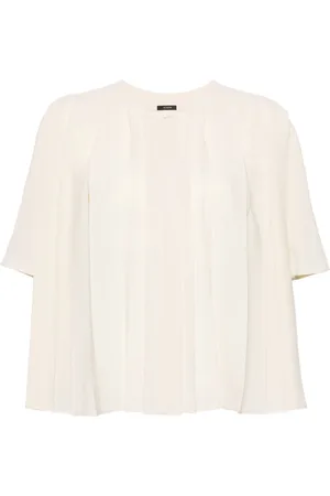 Joseph Blouse plissée Bouloi à design sans col