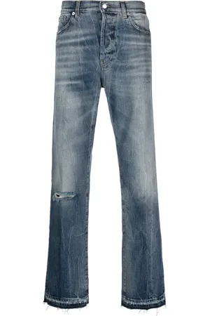 DEPARTMENT 5 Pantalon droit à effet délavé