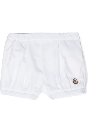 Moncler Short bloomer en coton à patch logo