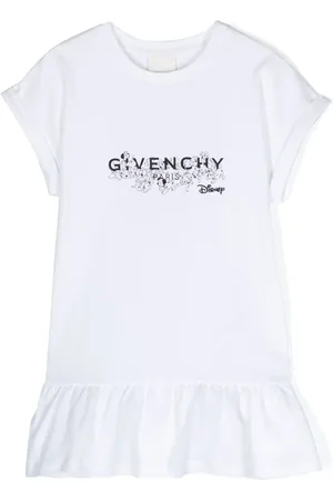 Givenchy Robe volantée à logo imprimé