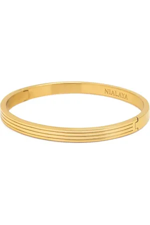 Nialaya Bracelet à logo gravé