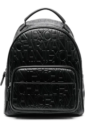 Armani Exchange Sac à dos en cuir artificiel à logo embossé