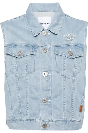 Chocoolate Chemise en jean à logo brodé