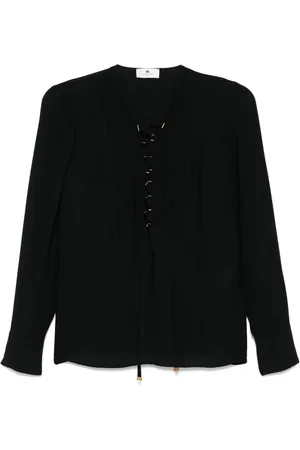 Elisabetta Franchi Blouse à détail de laçage