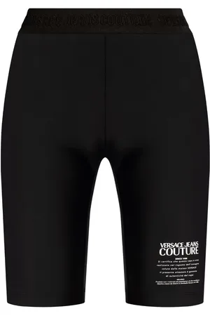 VERSACE Short cycliste à logo imprimé