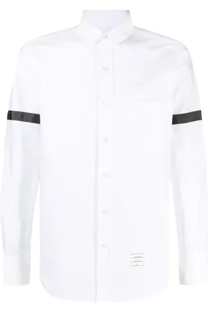 Thom Browne Chemise en coton à brassards contrastants
