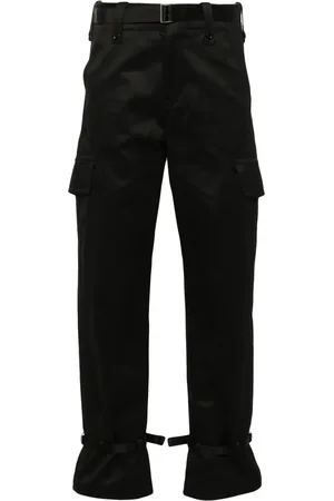 SACAI Pantalon cargo à taille ceinturée