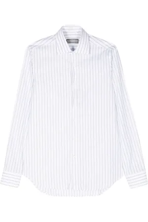 CANALI Chemise en coton à rayures