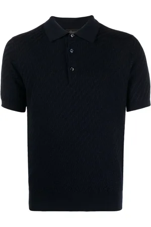 BRIONI Polo en maille gaufrée