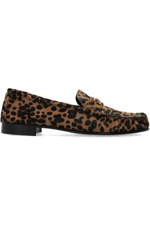 VERSACE Mocassins à imprimé animalier