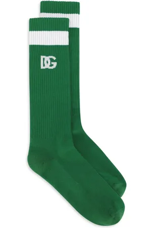 Dolce & Gabbana Chaussettes nervurées à logo intarsia