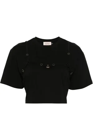 MURMUR Chemise crop à détail de sangle