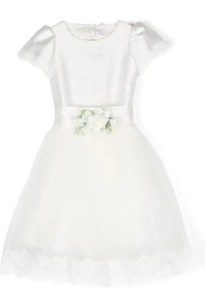 MONNALISA Robe à fleurs appliquées
