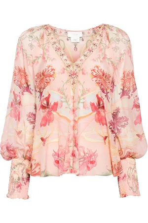 Camilla Blouse en chiffon à fleurs