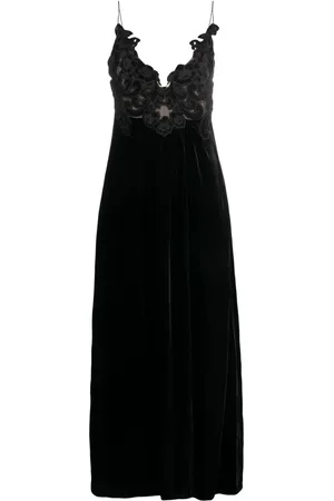 ZIMMERMANN Robe évasée à fleurs en velours