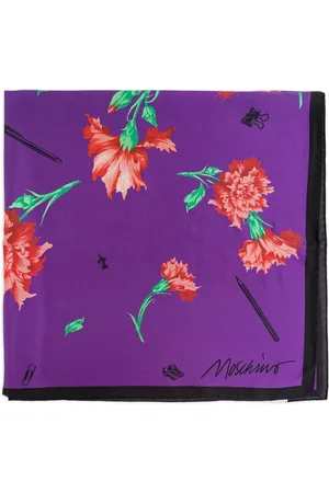 Moschino Foulard à fleurs imprimées