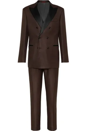 Brunello Cucinelli Costume à boutonnière croisée