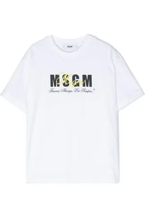Msgm T-shirt en coton à logo imprimé