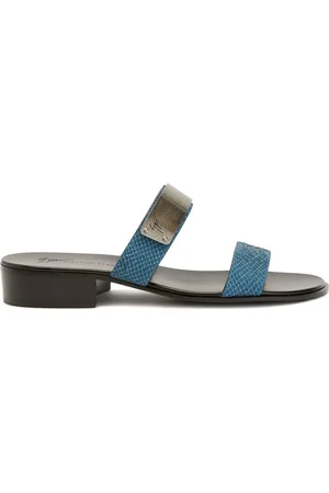 Giuseppe Zanotti Sandales à effet peau de serpent